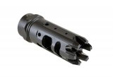 The King-Comp for AR .223/5.56mm is a cross between a compensator and a muzzle brake or effective “combo” muzzle device