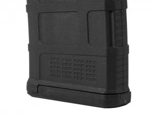 A 40-round 5.56x45 NATO (.223 Remington) polymer AR15 magazine.