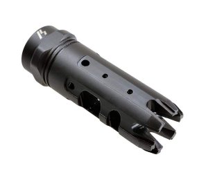 The King-Comp for AR .223/5.56mm is a cross between a compensator and a muzzle brake or effective “combo” muzzle device