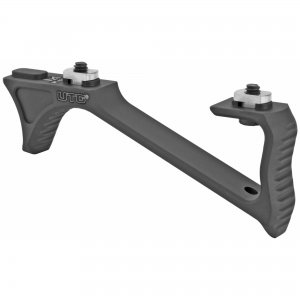 The UTG Ultra Slim Angle Foregrip MLOK is lightweight, ergonomic, and has a slim profile with machined grip serrations.