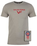 Valor Forge Red Insignia Shirt with Three Percent Emblem