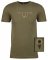 Men's classic, crew neck fitted short sleeve T-shirt with custom graphic Valor Forge Insignia logo on the front and Three Percent graphic on the back